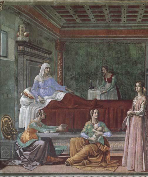 Domenicho Ghirlandaio Details of Geburt Johannes des Taufers Spain oil painting art